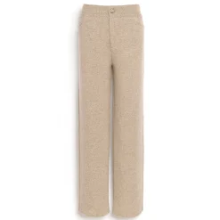 Women Barrie Trousers in chunky-knit cashmere