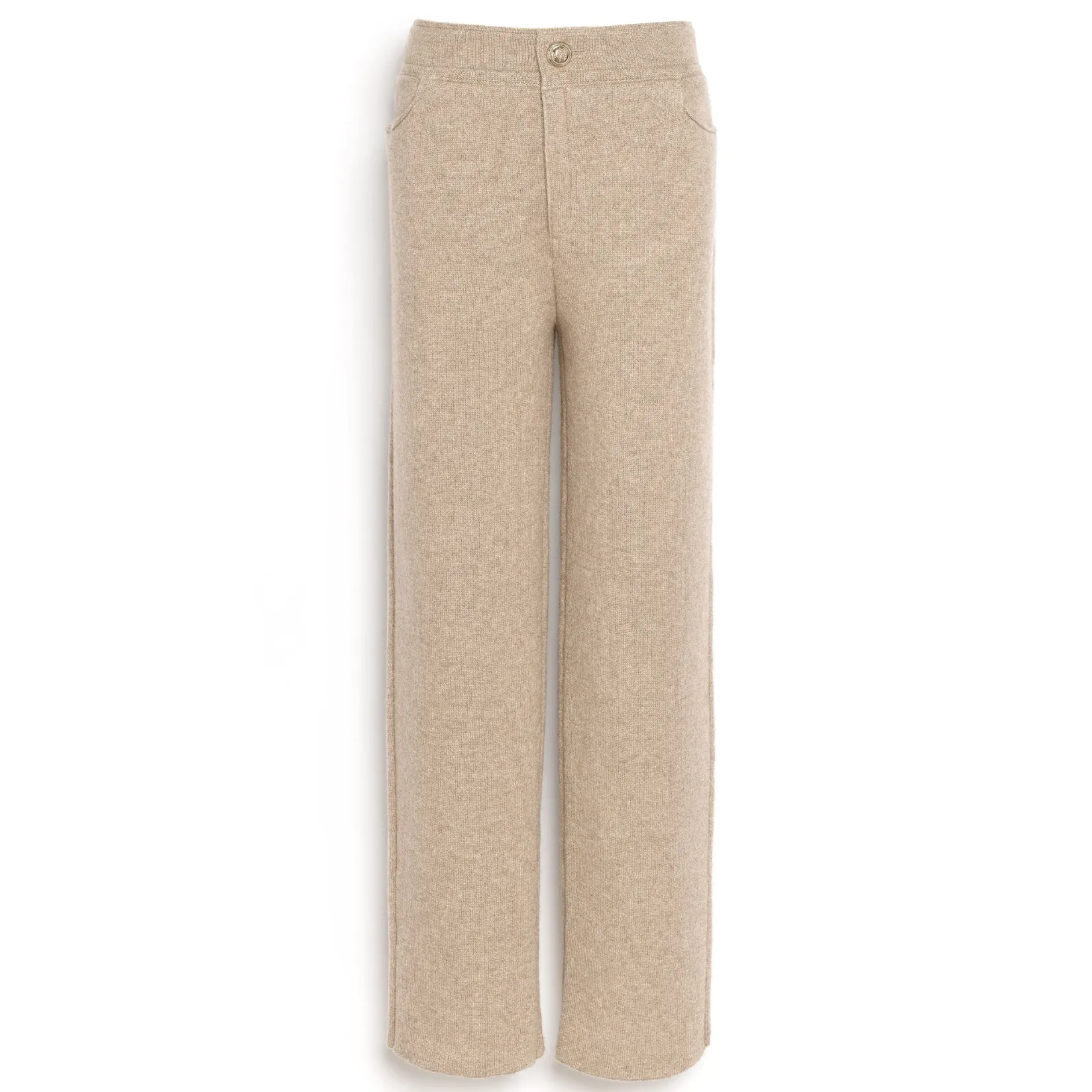 Women Barrie Trousers in chunky-knit cashmere