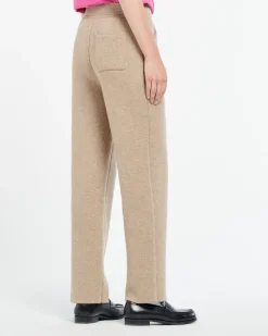Women Barrie Trousers in chunky-knit cashmere