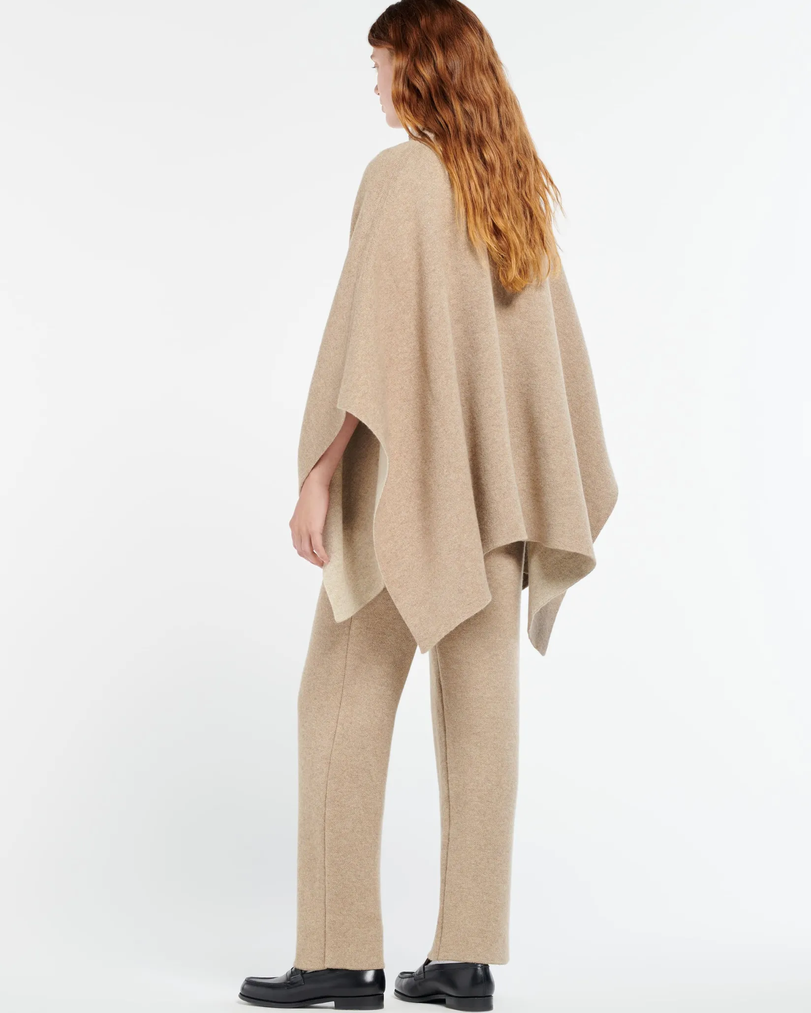 Women Barrie Trousers in chunky-knit cashmere
