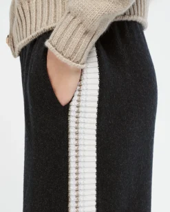 Women Barrie Trousers in marled cashmere