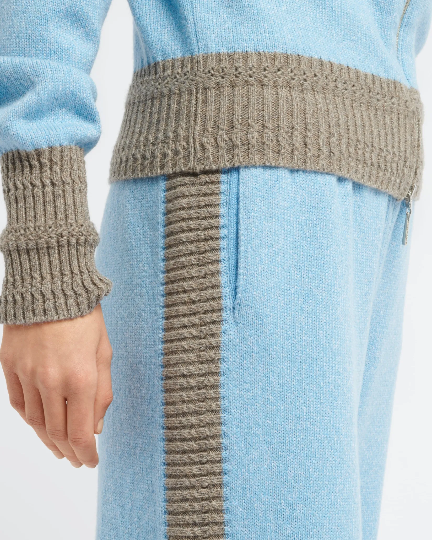 Women Barrie Trousers in marled cashmere