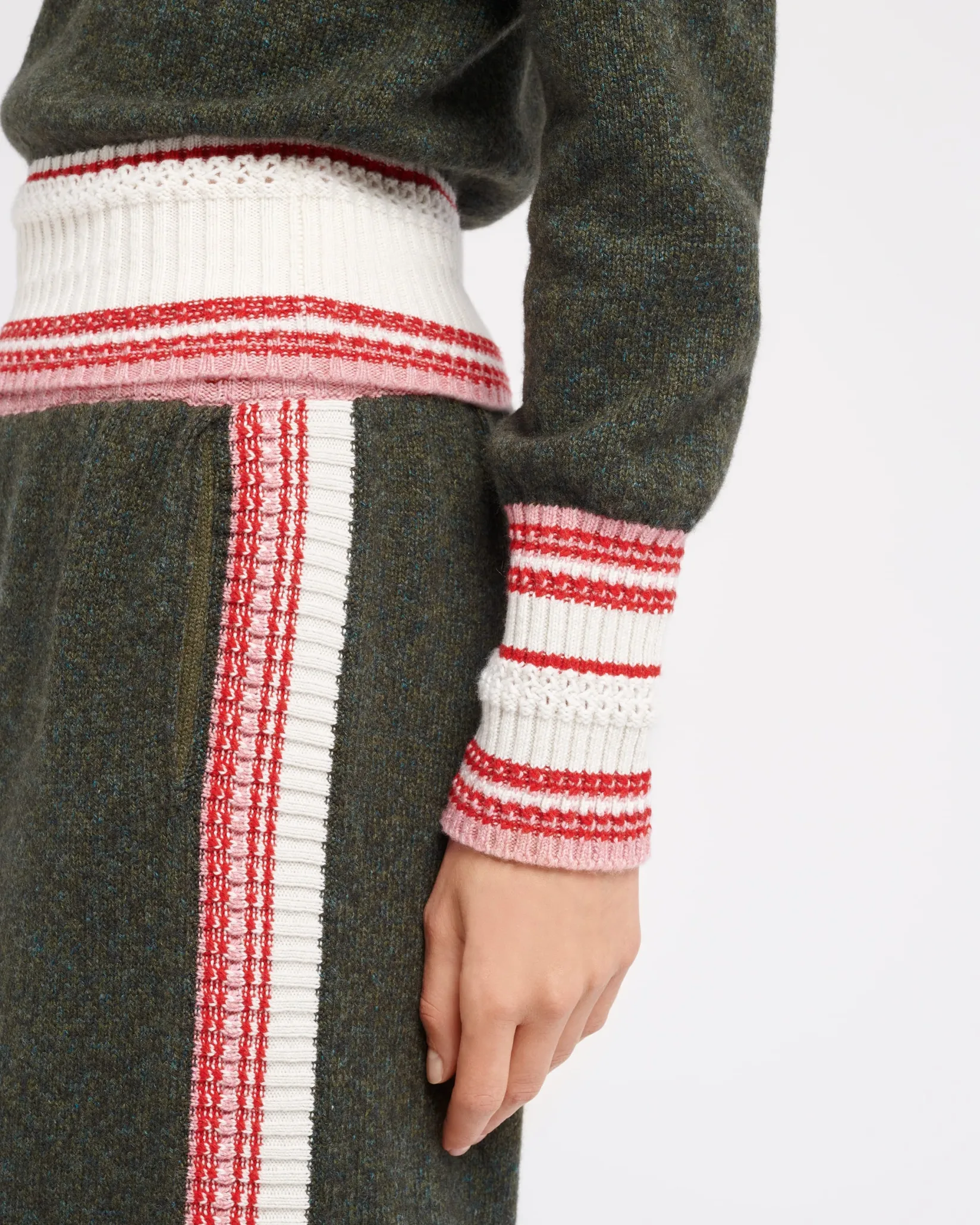 Women Barrie Trousers in marled cashmere