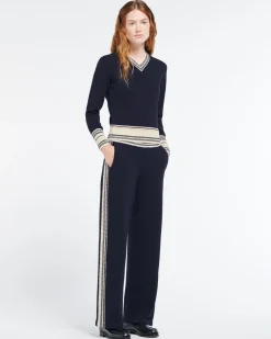 Women Barrie Trousers in marled cashmere