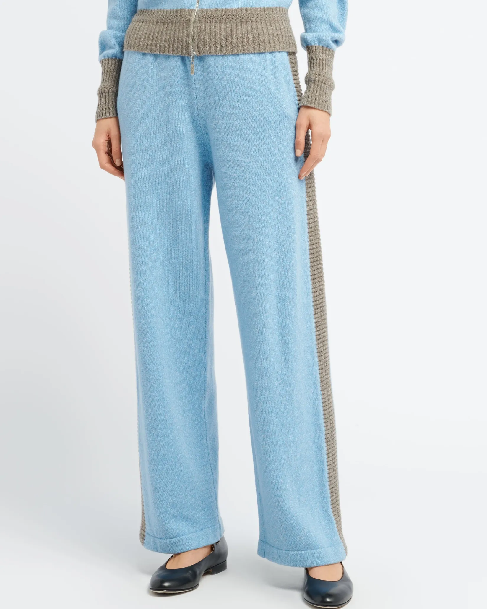 Women Barrie Trousers in marled cashmere