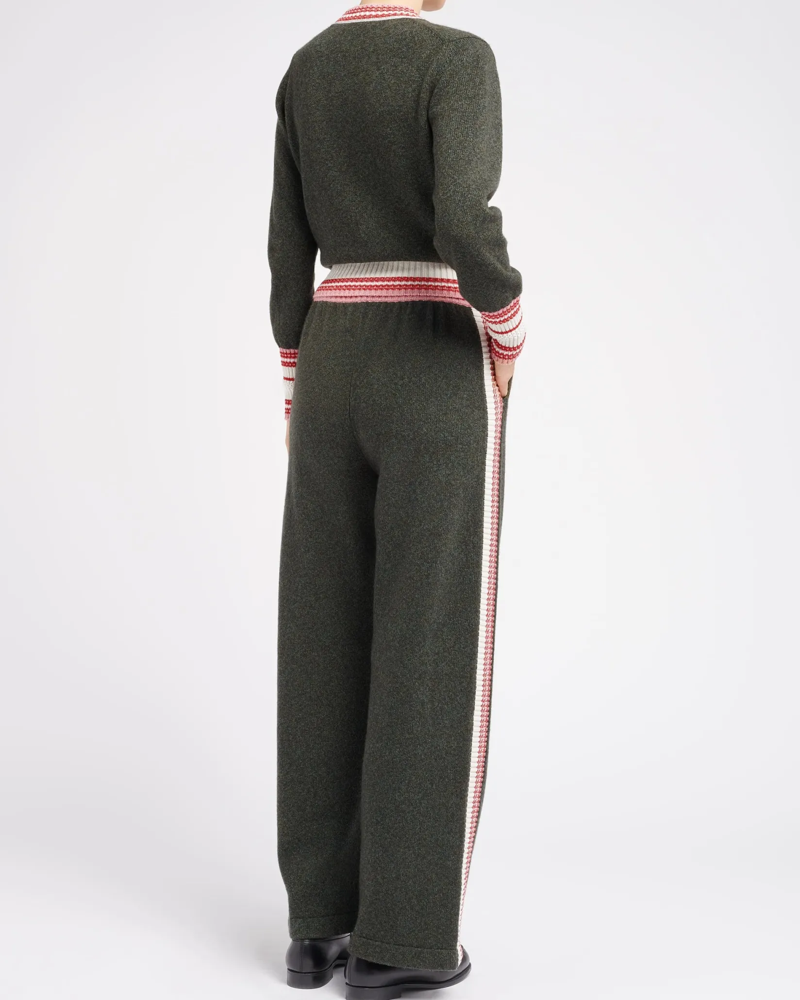 Women Barrie Trousers in marled cashmere