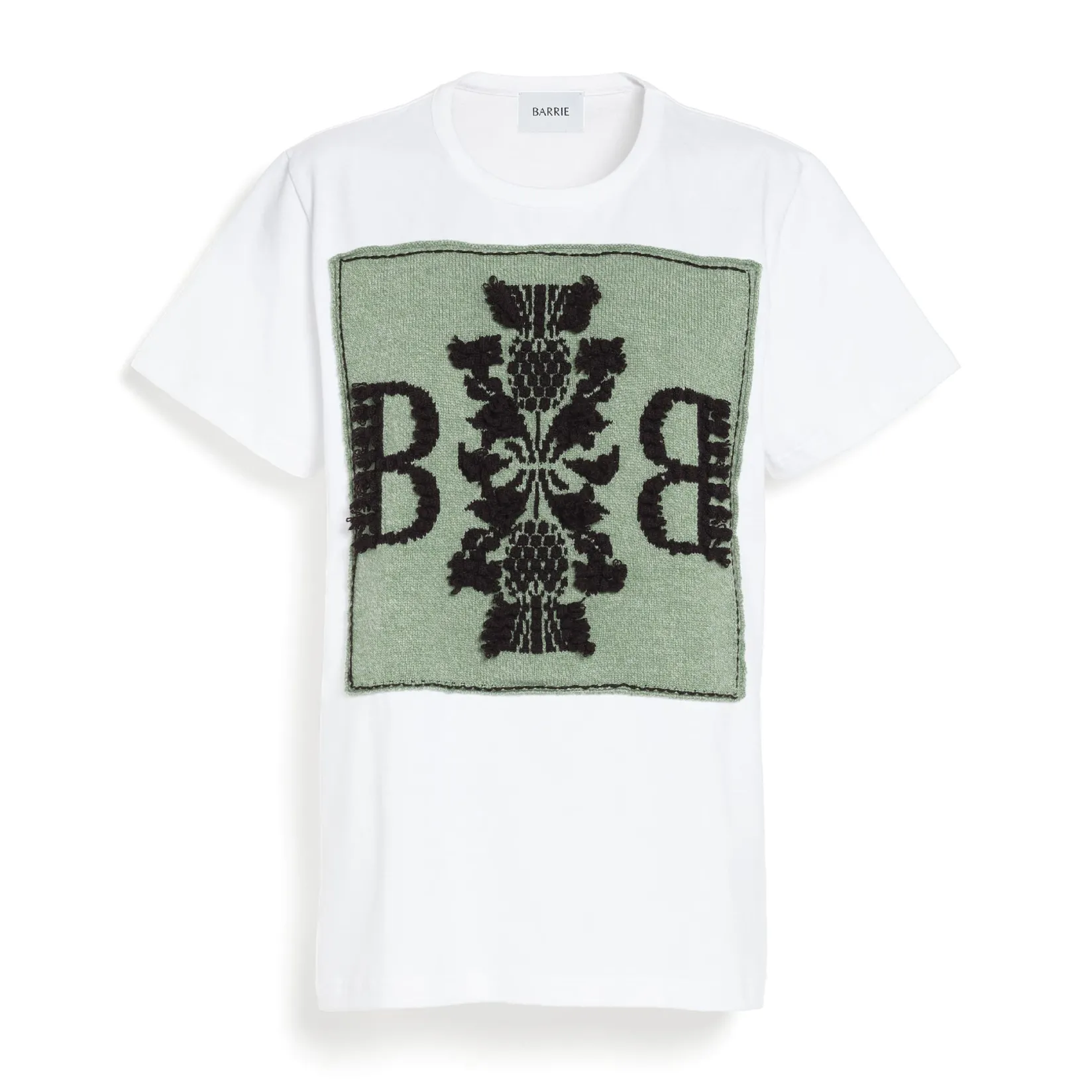 Women Barrie T-shirt with logo cashmere patch