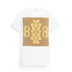 Women Barrie T-shirt with logo cashmere patch