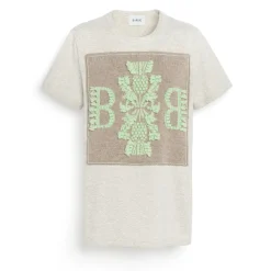 Women Barrie T-shirt with logo cashmere patch