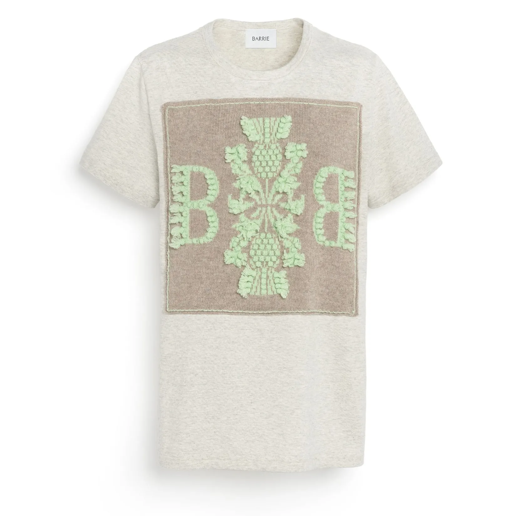 Women Barrie T-shirt with logo cashmere patch