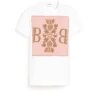 Women Barrie T-shirt with logo cashmere patch