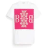 Women Barrie T-shirt with logo cashmere patch