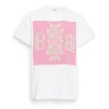 Women Barrie T-shirt with logo cashmere patch