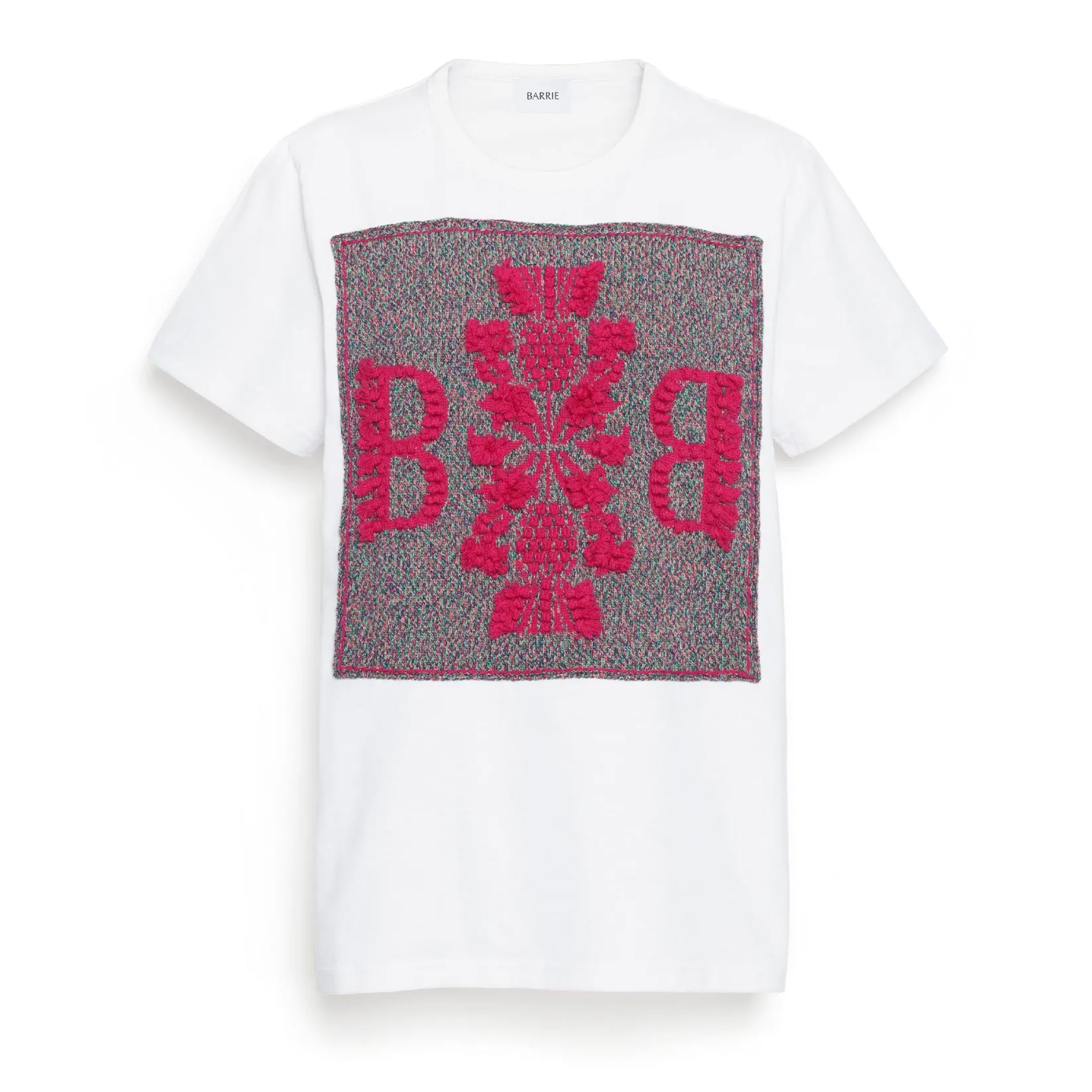 Women Barrie T-shirt with logo cashmere patch