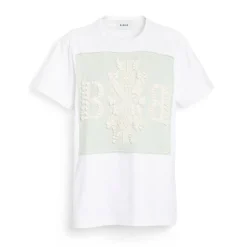 Women Barrie T-shirt with logo cashmere patch