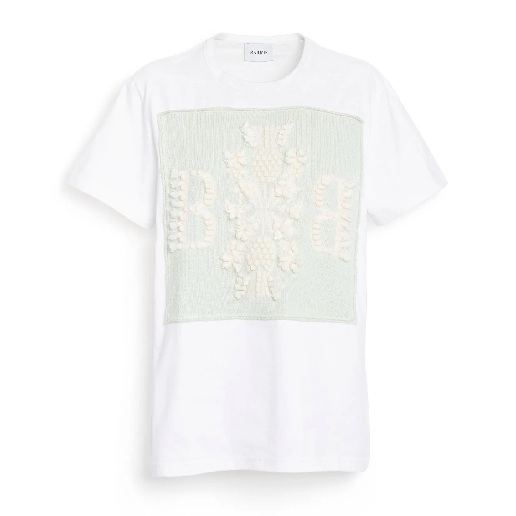 Women Barrie T-shirt with logo cashmere patch