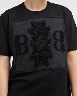 Women Barrie T-shirt with logo cashmere patch