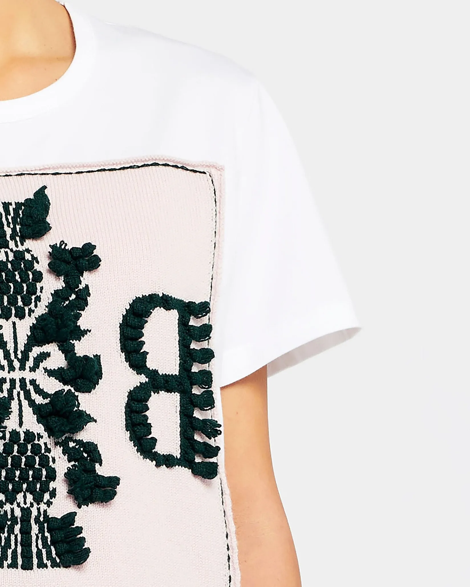 Women Barrie T-shirt with logo cashmere patch