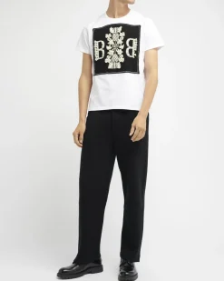 Women Barrie T-shirt with logo cashmere patch