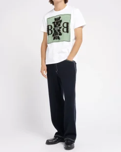 Women Barrie T-shirt with logo cashmere patch