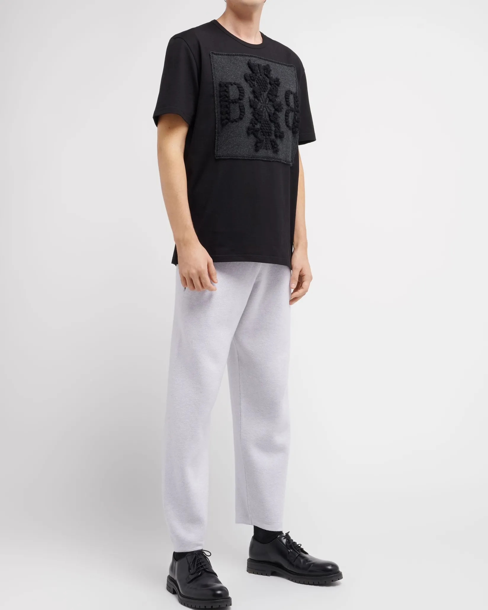 Women Barrie T-shirt with logo cashmere patch
