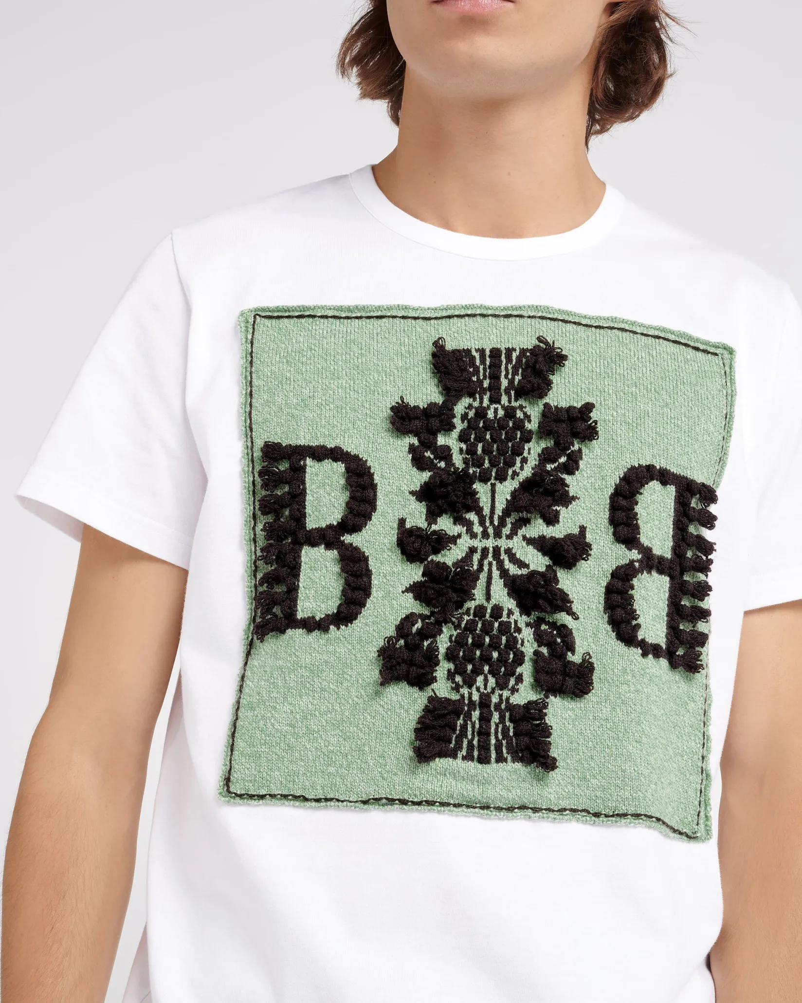 Women Barrie T-shirt with logo cashmere patch