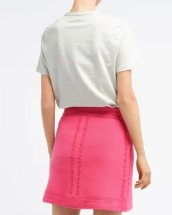 Women Barrie T-shirt with logo cashmere patch