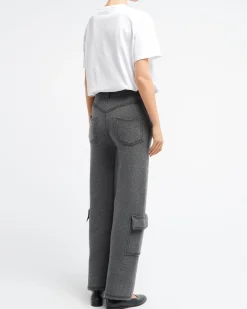 Women Barrie T-shirt with logo cashmere patch