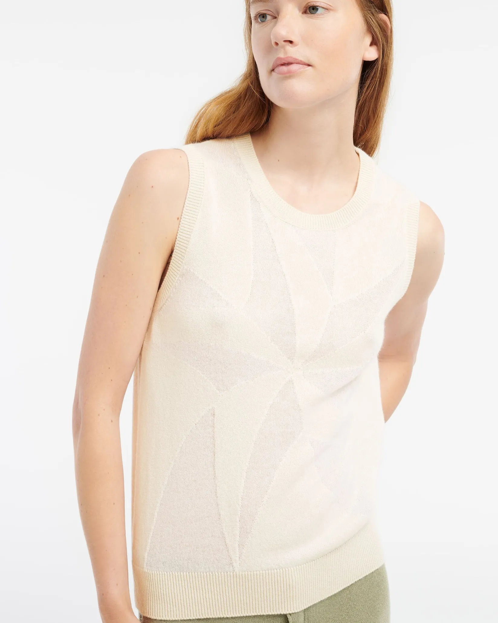 Women Barrie Ultra-fine cashmere and cotton top