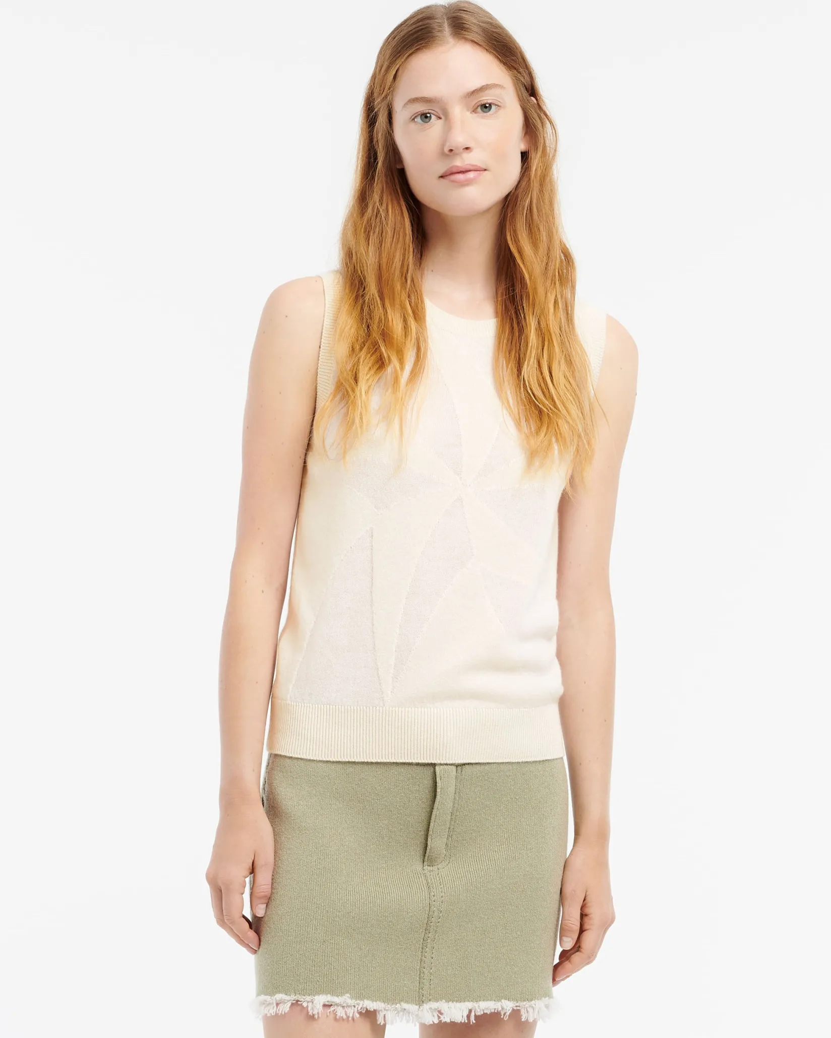 Women Barrie Ultra-fine cashmere and cotton top
