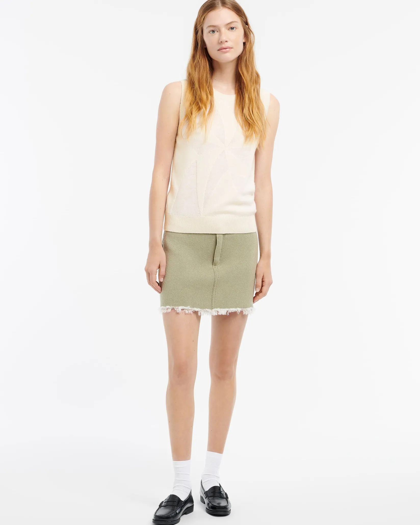 Women Barrie Ultra-fine cashmere and cotton top