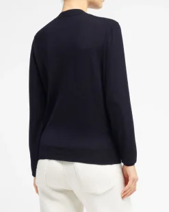 Women Barrie Ultra-fine cashmere round-neck jumper