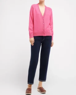 Women Barrie V-neck cashmere cardigan