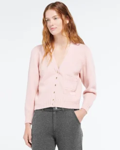 Women Barrie Wool cardigan with ribbon detail