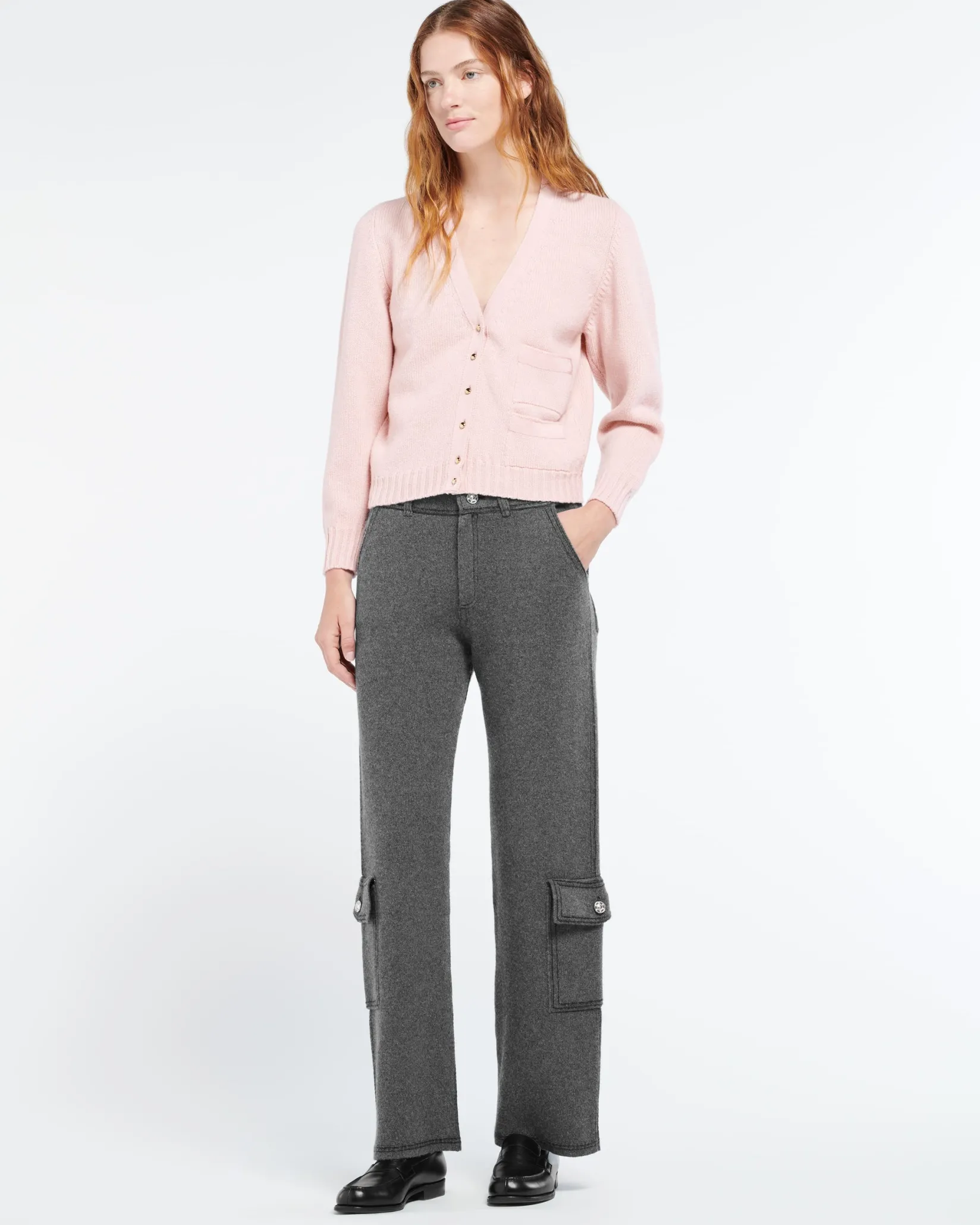 Women Barrie Wool cardigan with ribbon detail