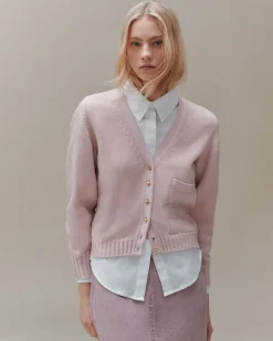 Women Barrie Wool cardigan with ribbon detail