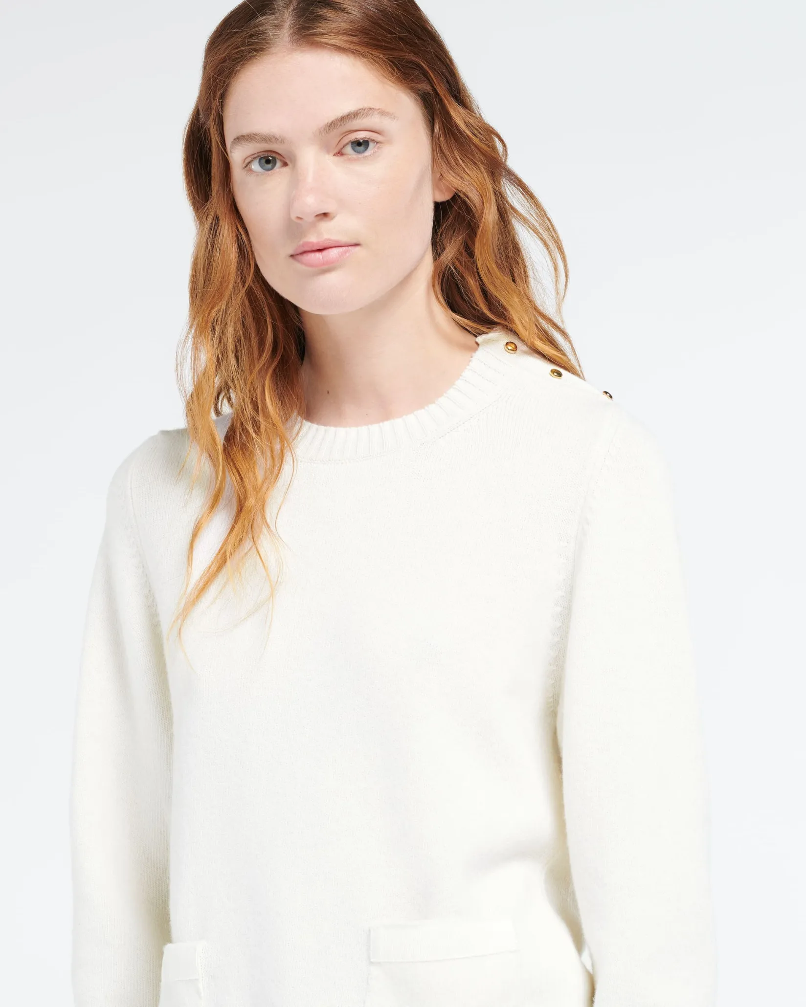 Women Barrie Wool jumper with ribbon detail