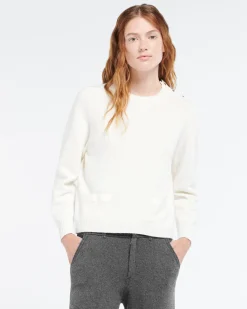 Women Barrie Wool jumper with ribbon detail
