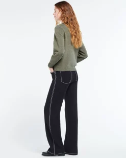 Women Barrie Wool jumper with ribbon detail